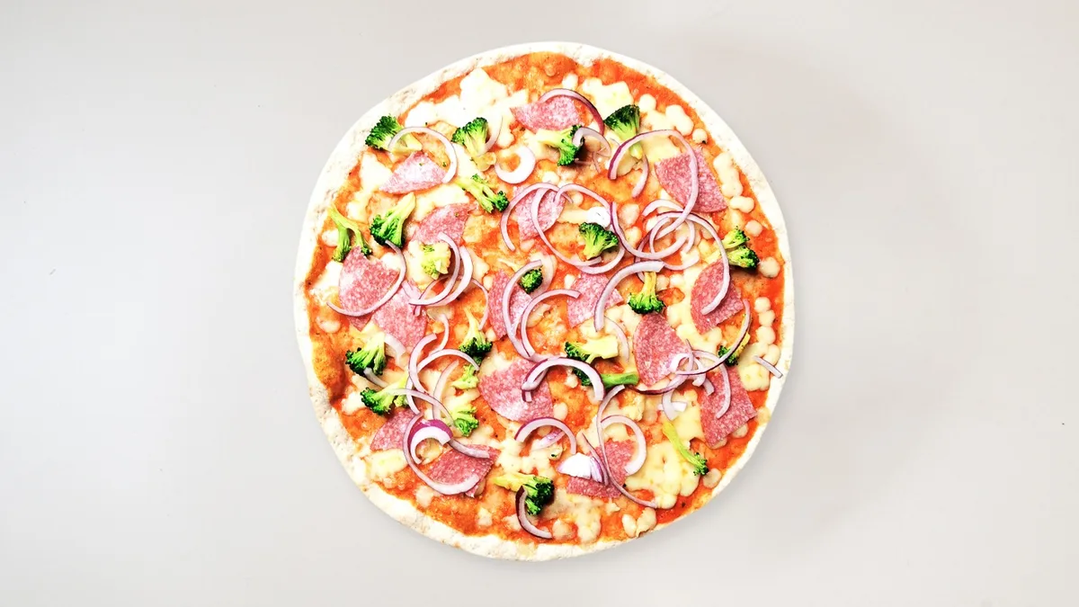 Pizza Salami Brokkoli