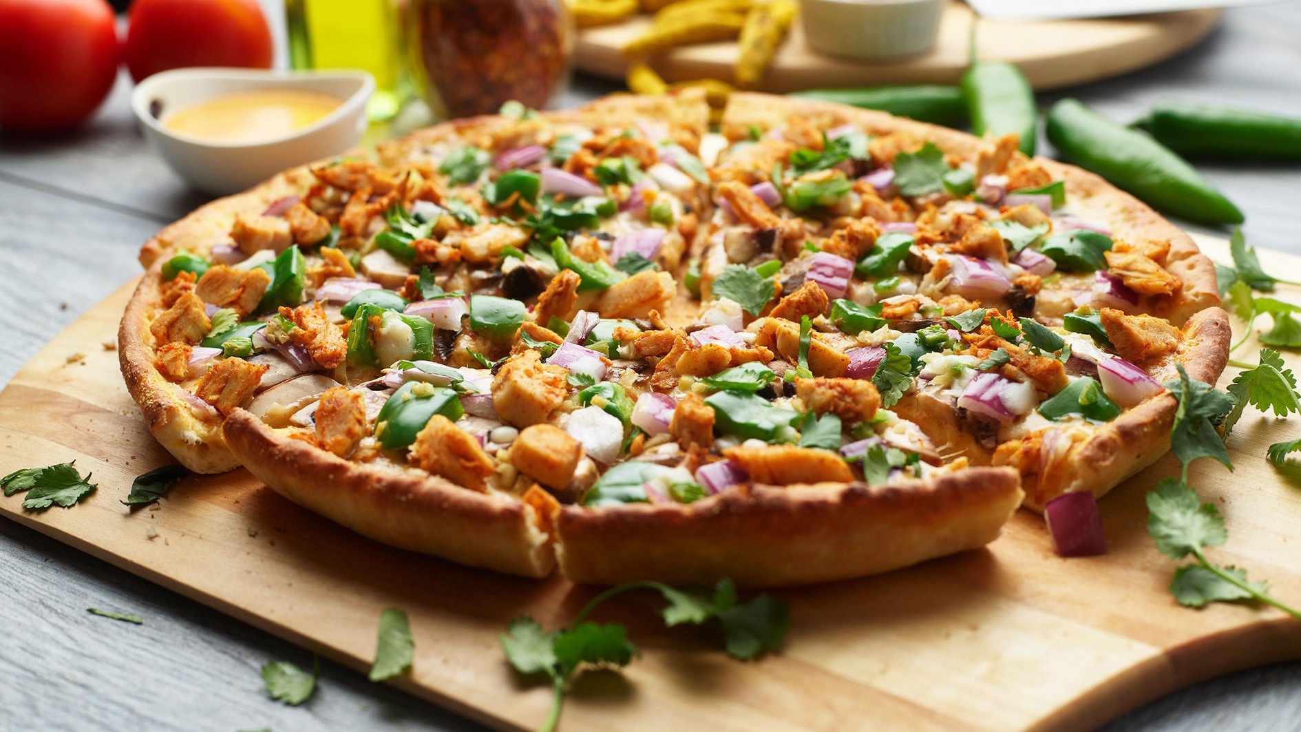 Chicken Tikka Masala Pizza Twist