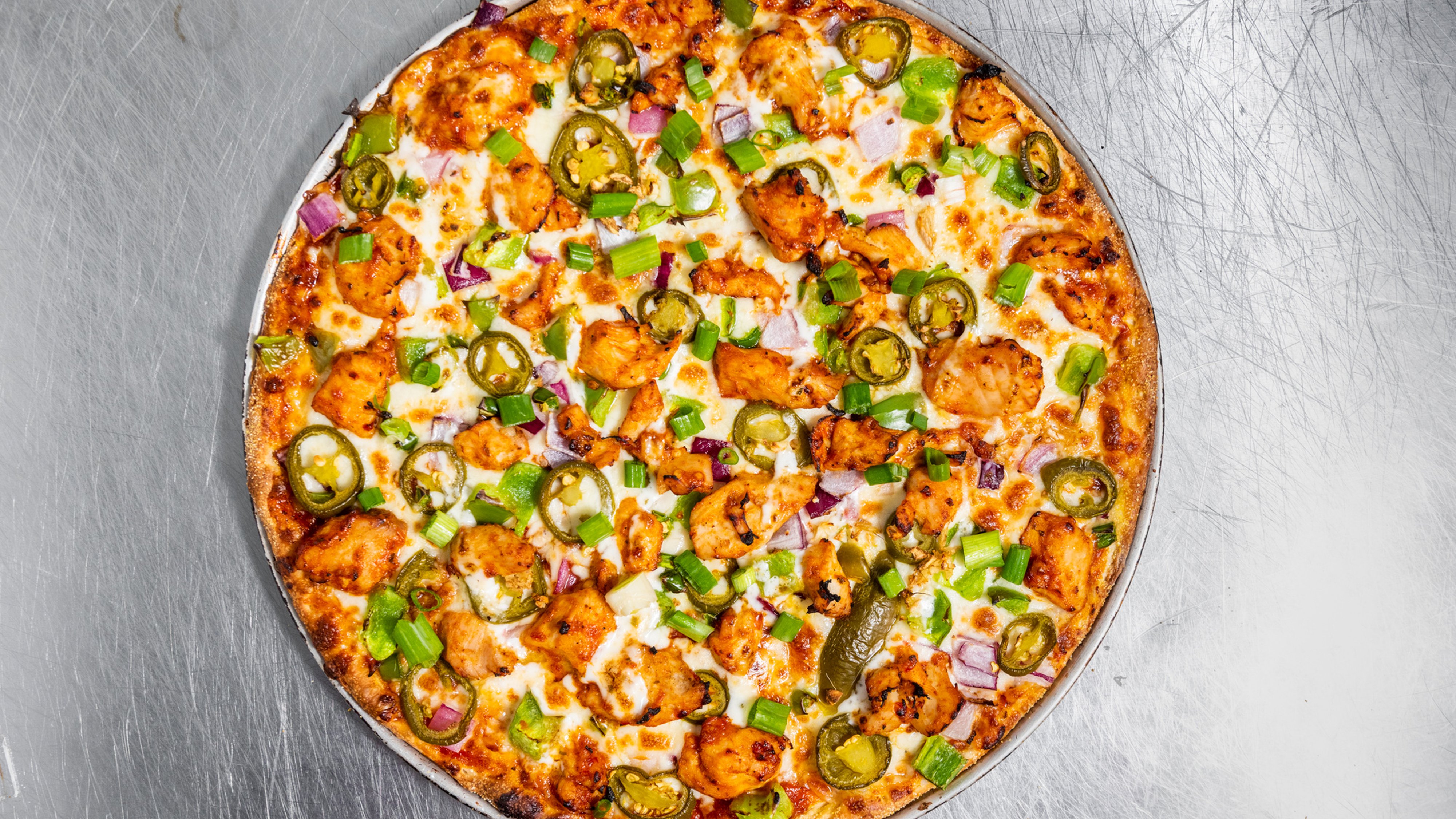 Manchurian Chicken Pizza Twist