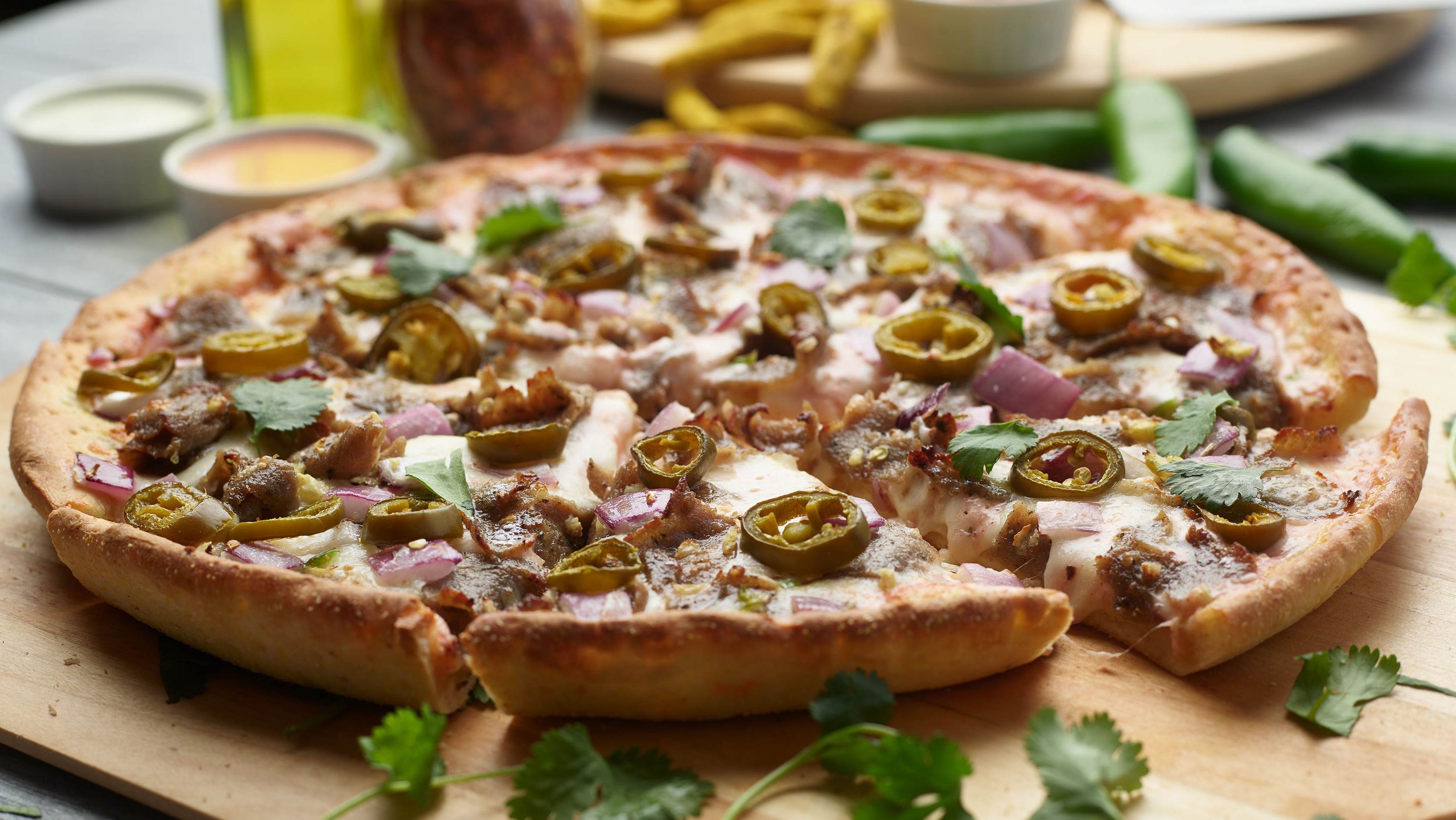 Spicy Lamb Kabob Pizza Twist