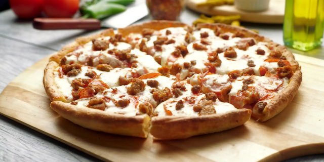 All-Meat Naan Pizza