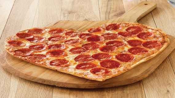 Heart-Shaped Pizza