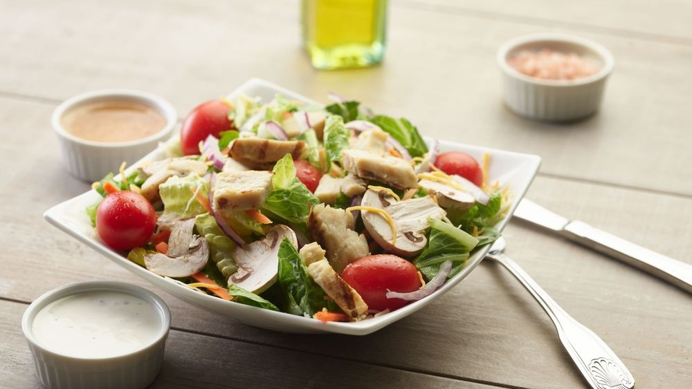 Spring Caesar Chicken Salad