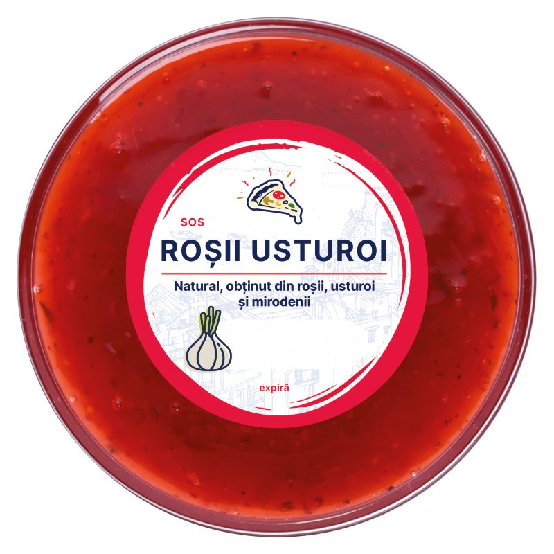 Sos Roșii cu Usturoi