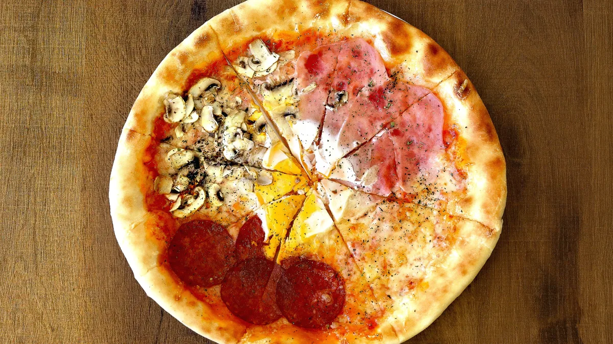 Pizza quatro stagione 50cm