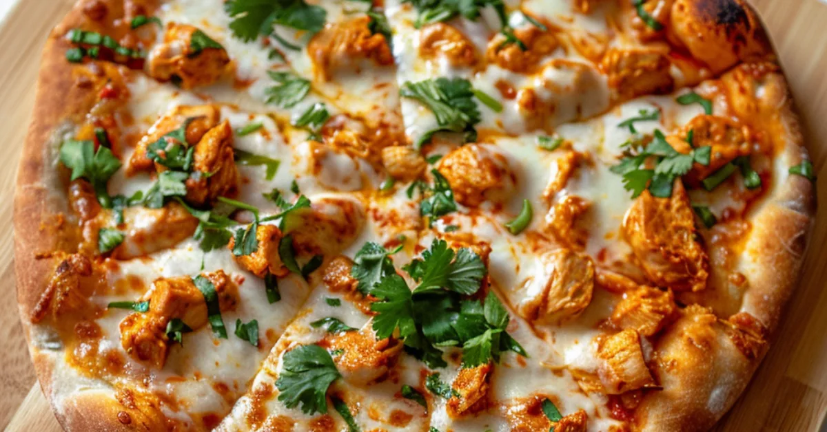 Butter Chicken Pizza (italiensk bunn)