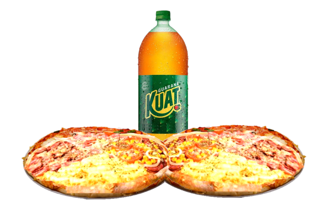 Combo 2 Pizzas Gigante 4 Sabores + Refri 1,5l
