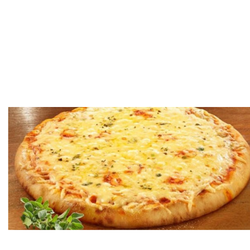 Pizza Média Quatro Queijos + Mate Couro 1l