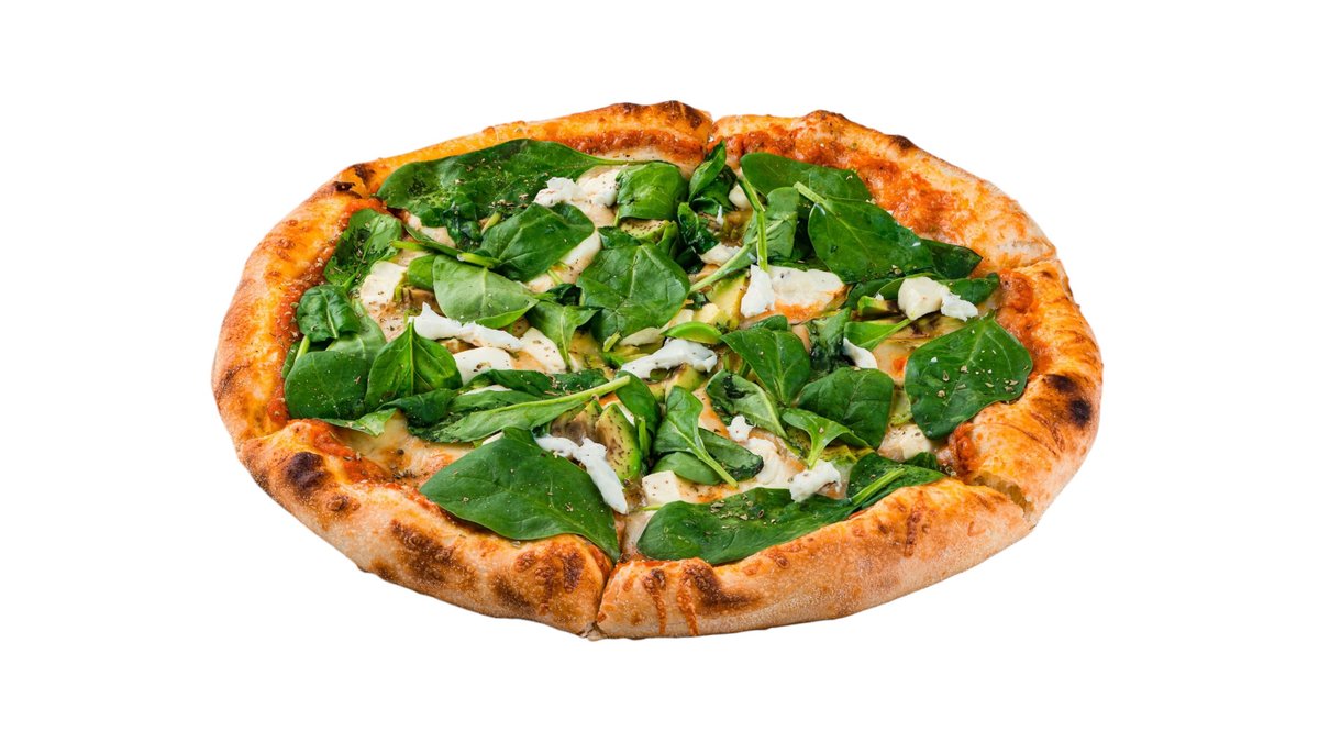 Špenátová pizza