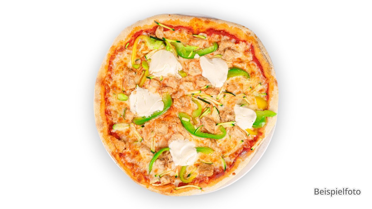 13. Familien-Pizza Chicken