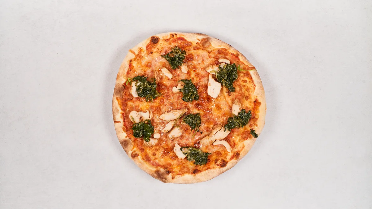 Pizza Pollo Spinachi