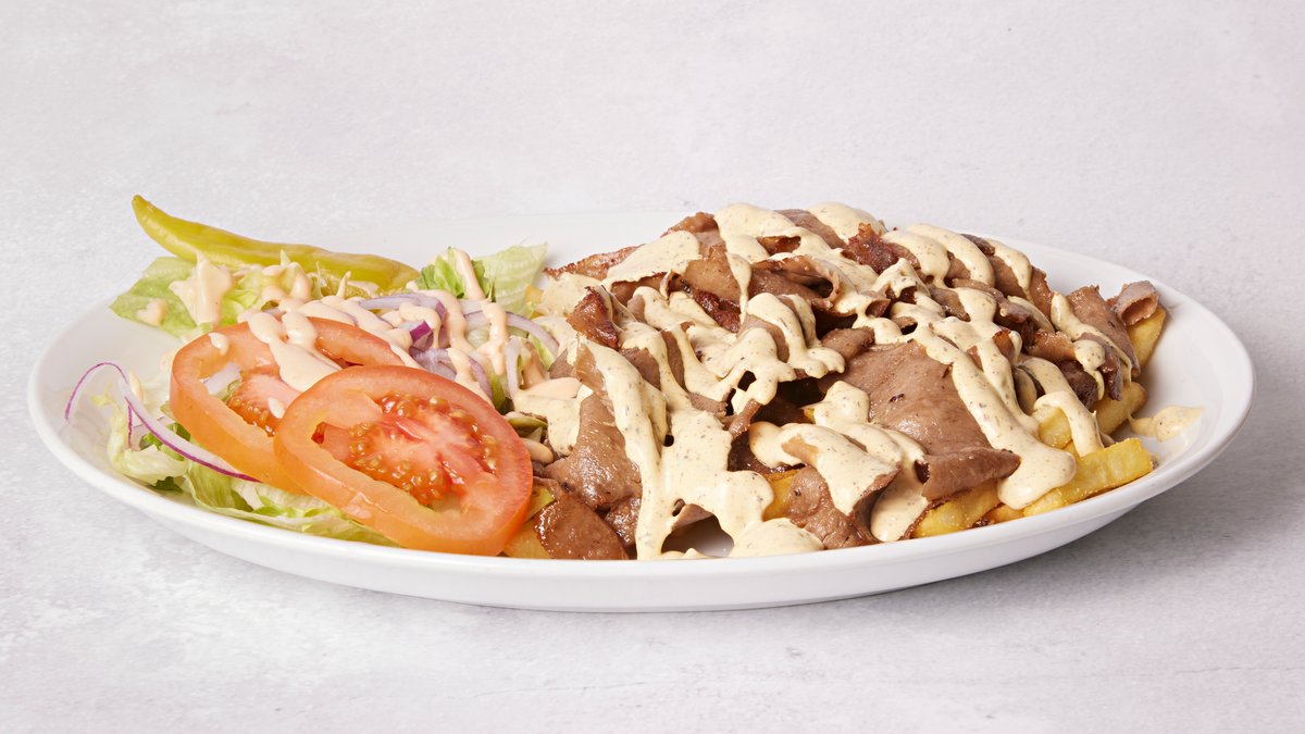 Kebab Special med Pommes