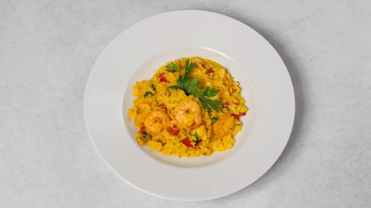 MILÁNSKÉ RISOTTO S KREVETAMI