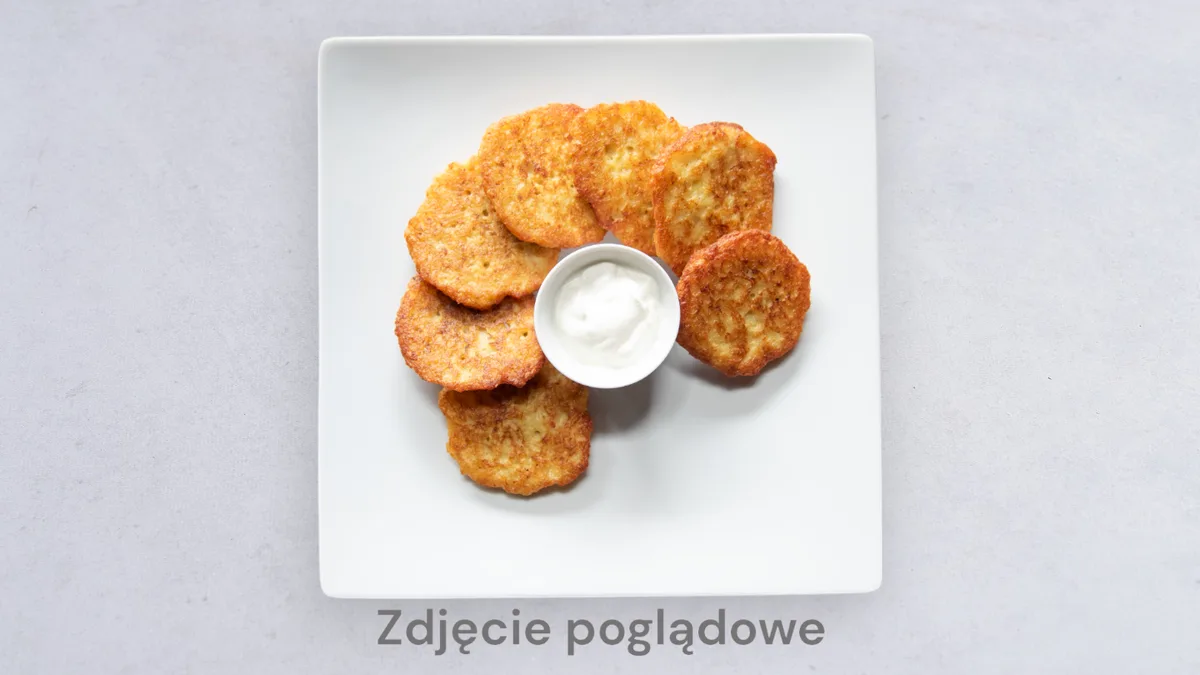 Placki ziemniaczane ze śmietaną i cukrem