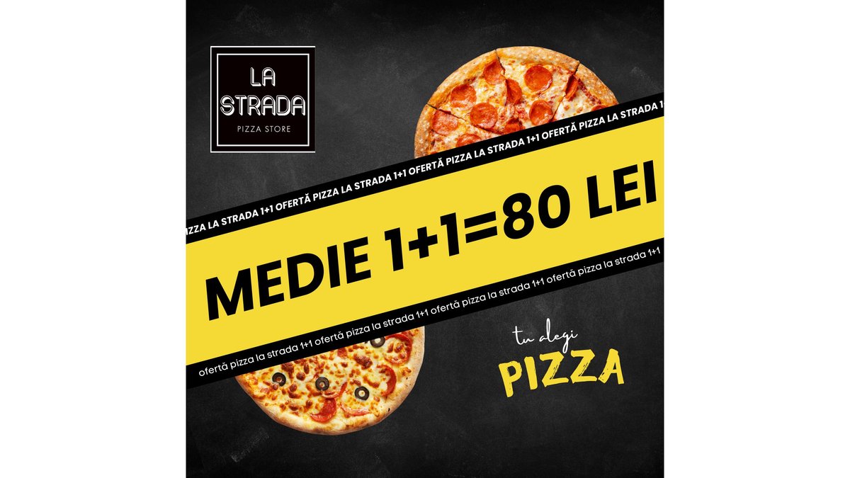 Ofertă Pizza 32 cm 1+1 pret special