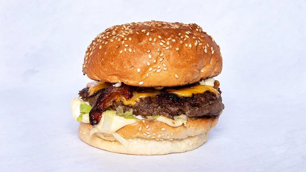 Baconburgertallrik 200 g