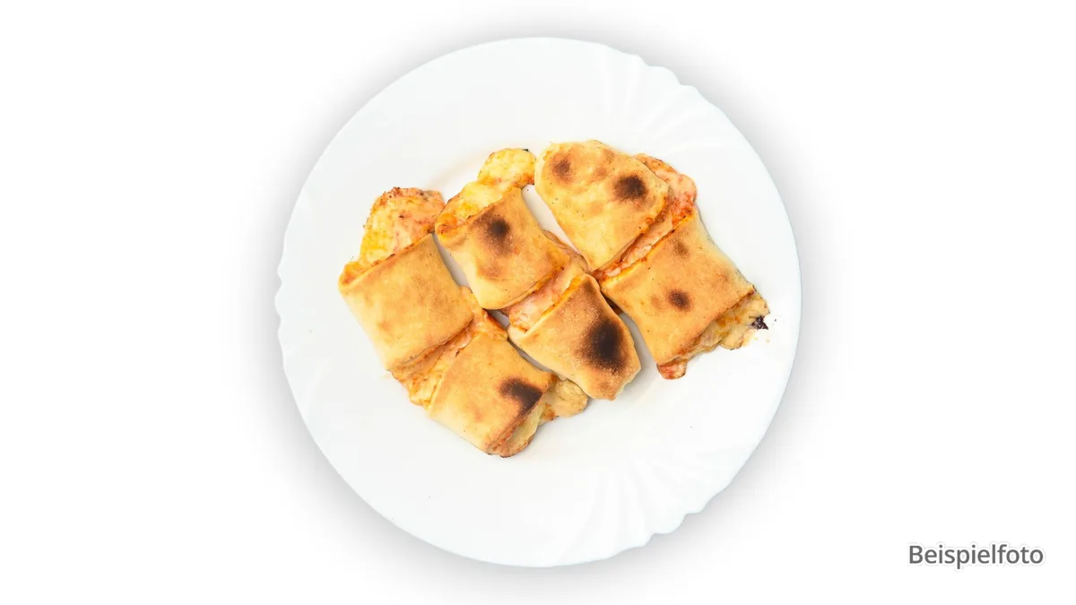 75. Gefüllte Pizzabrötchen mit Käse