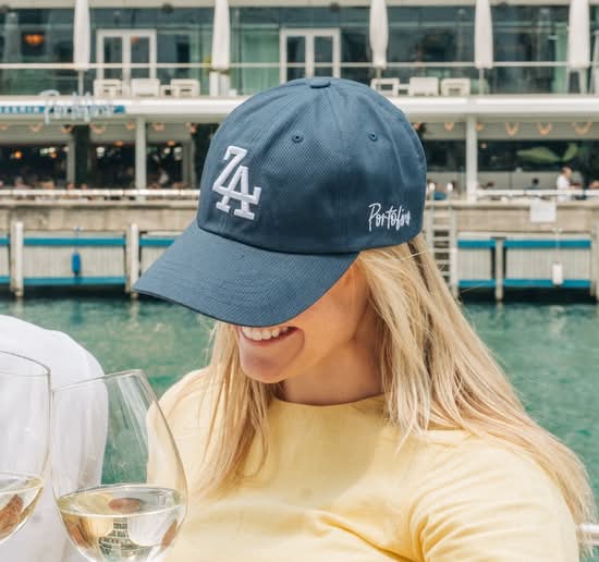 Portofino White "ZA" Dad Hat