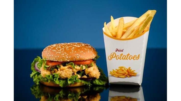 Meniu burger crispy+cartofi prajiti
