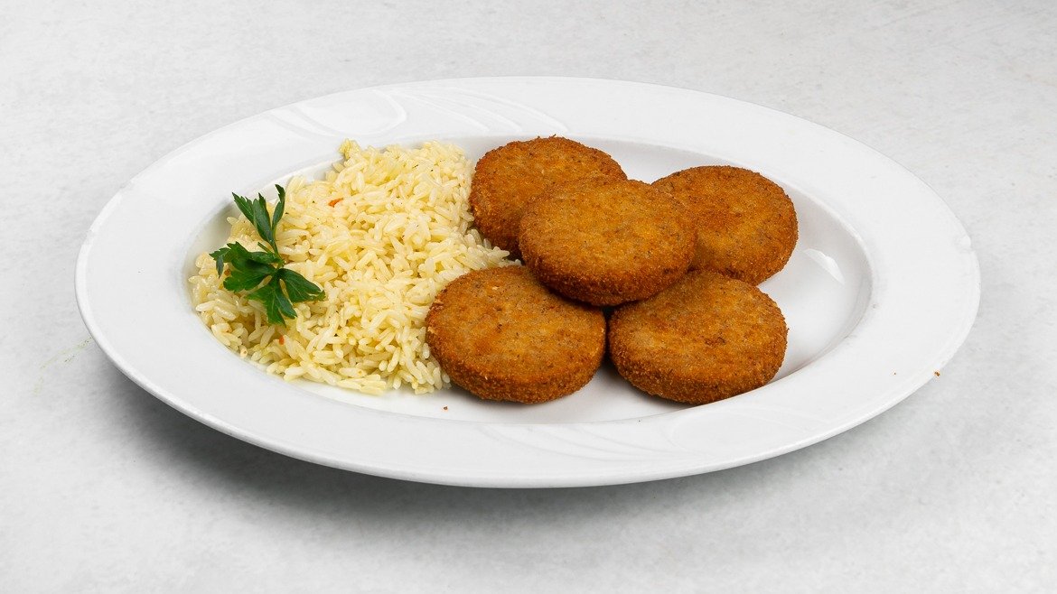 Sojini polpeti s prilogo
