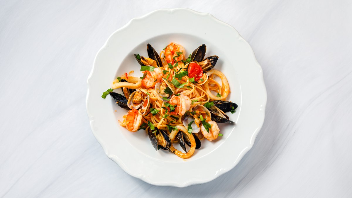 Pasta med Skaldjur