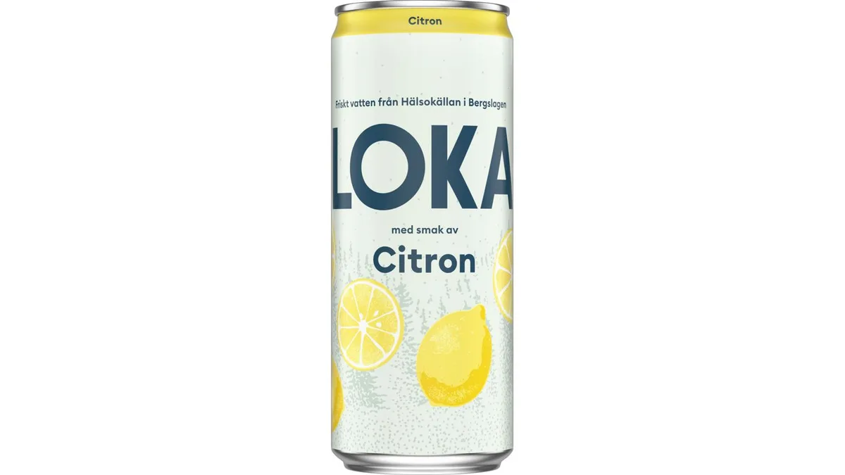 Kolsyrat Vatten Citron 33 cl - Loka