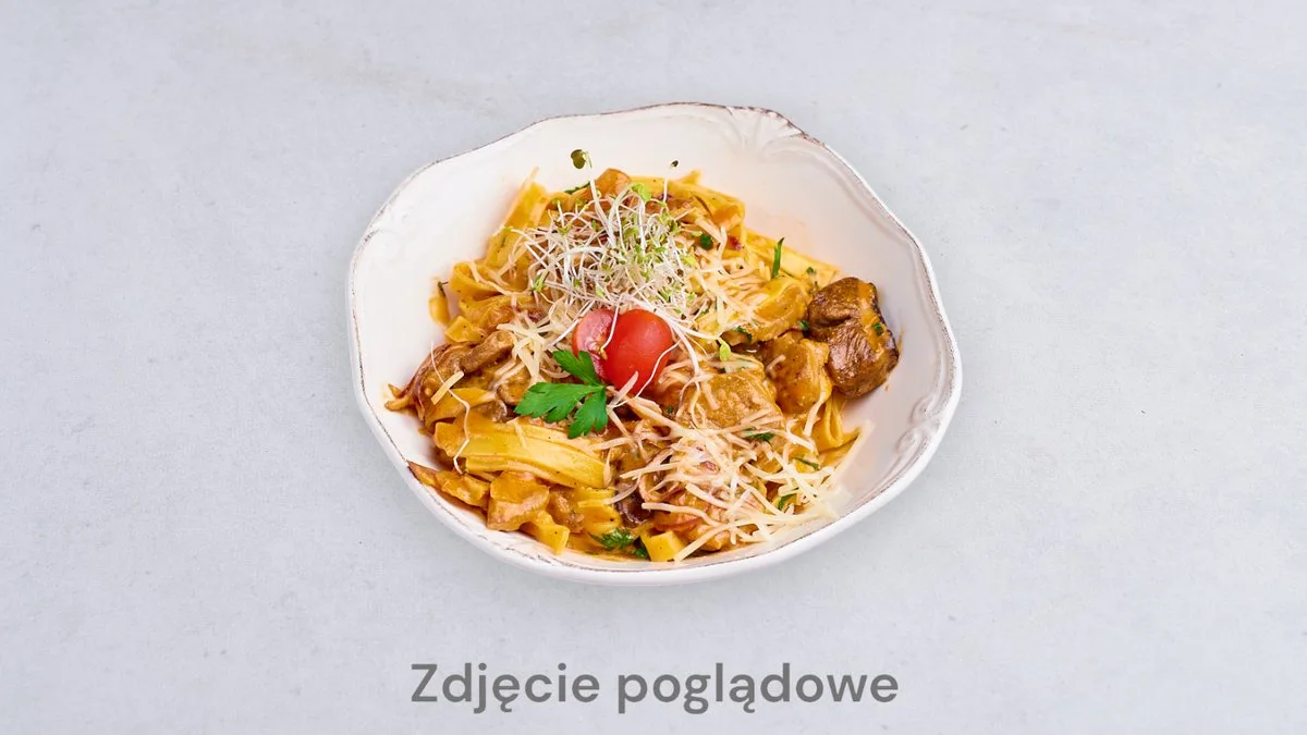 Tagliatelle z krewetkami w maślanym sosie