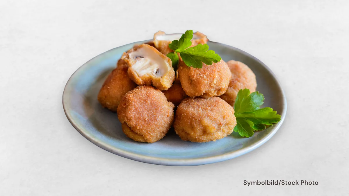 Gebackene Champignons