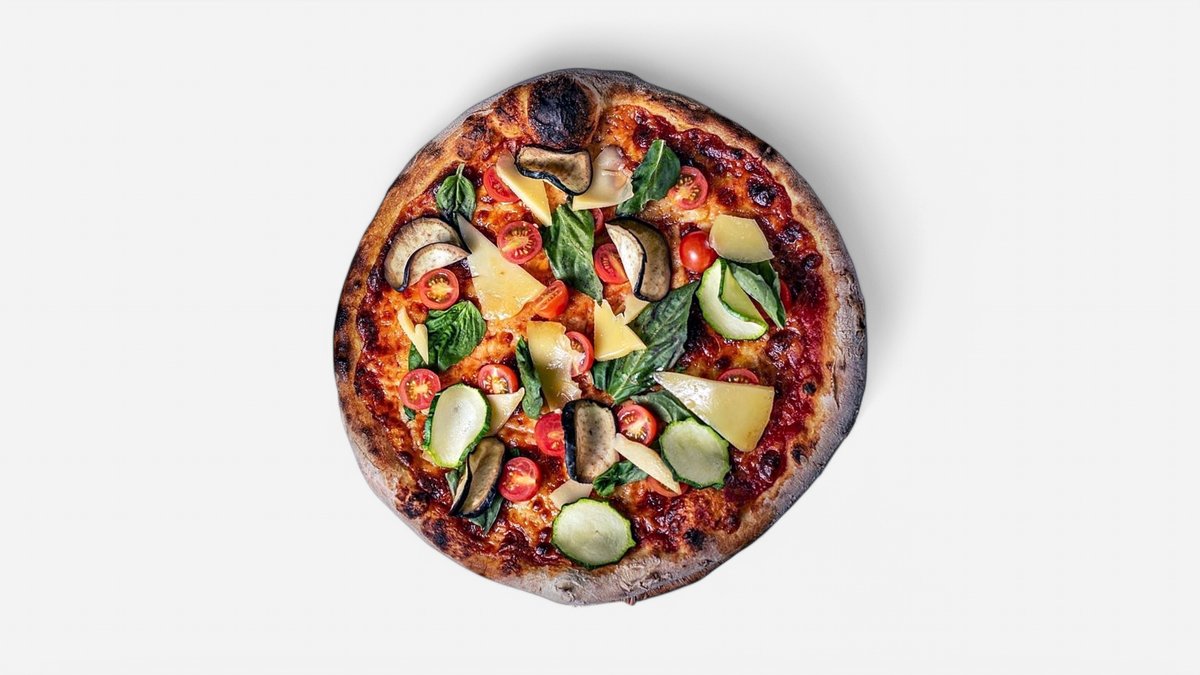 15. Pizza con melanzana e zucchine