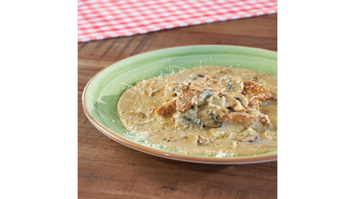 Pollo alla crema funghi