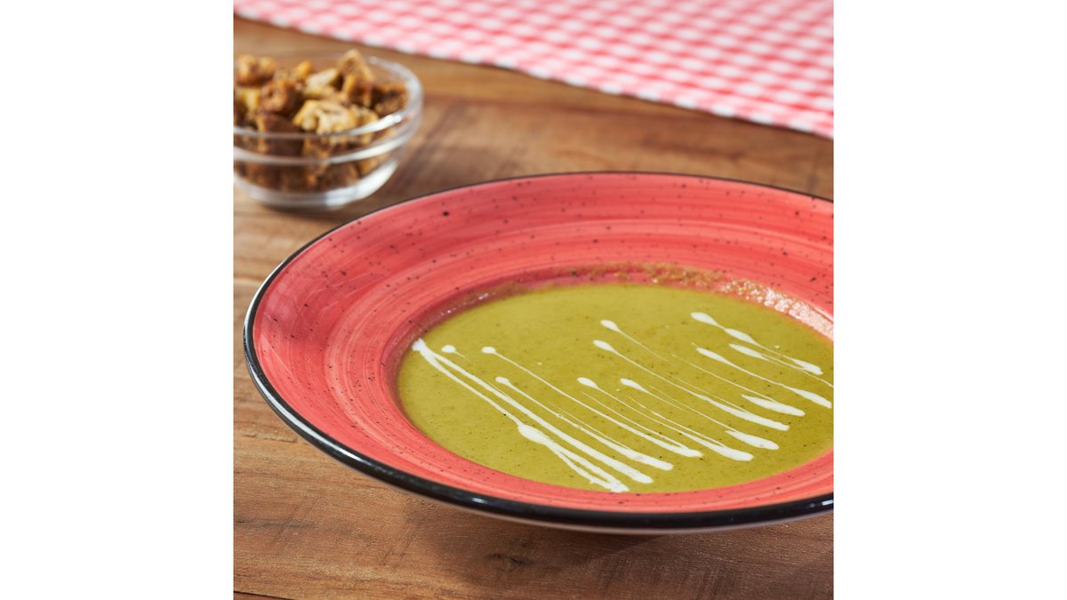 Zuppa con crema di broccoli