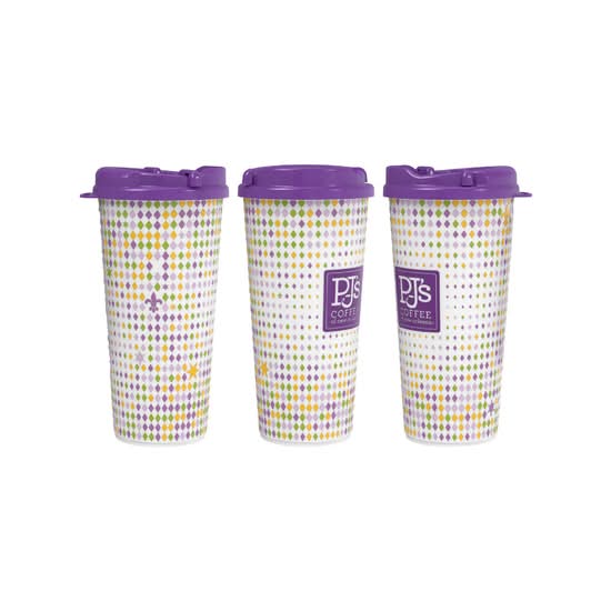 Mardi Gras Tumbler 16oz