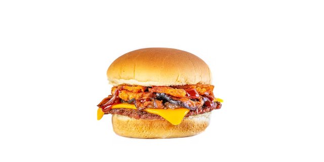 PLNT Mushroom, Bacon and BBQ Burger