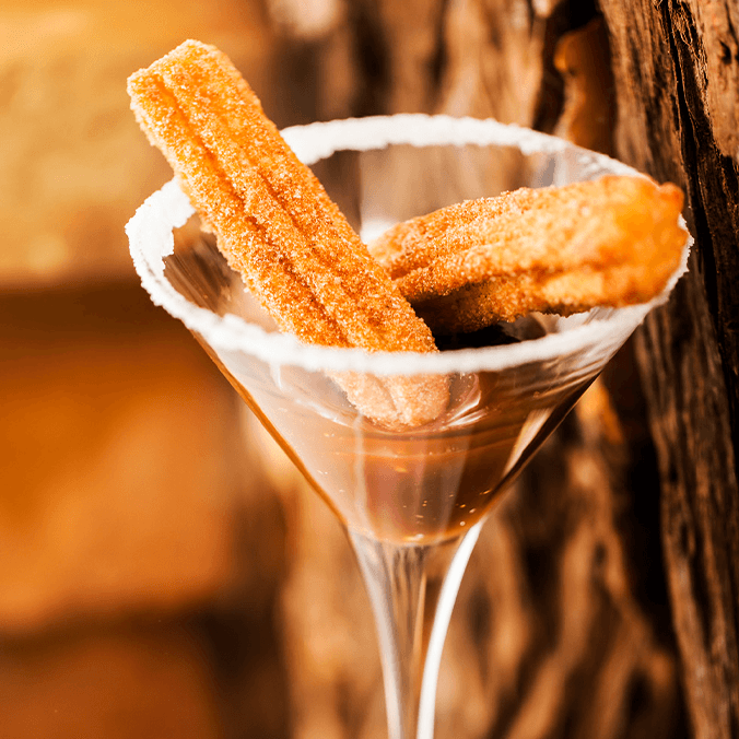 Churros com Dulce de Leche