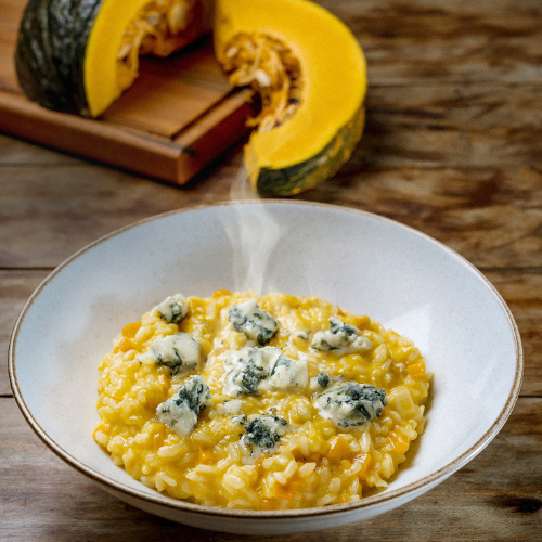 Risoto de Abóbora com Gorgonzola