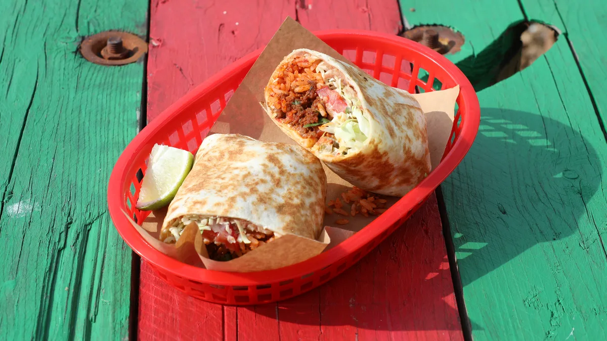 Okse Burrito Menu