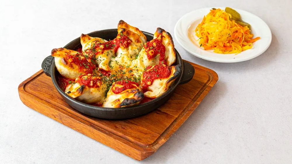 Pierogi zapiekane ruskie wegańskie z tofu
