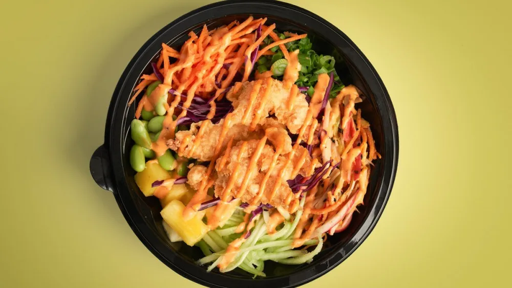 Exotic Tempura Piletina Bowl + Coca Cola