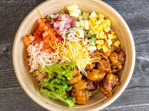 Fried Chicken Poke Bowl