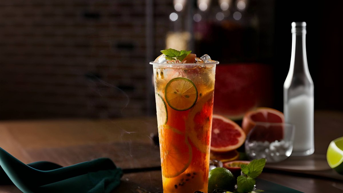 Fresh fruit tea
