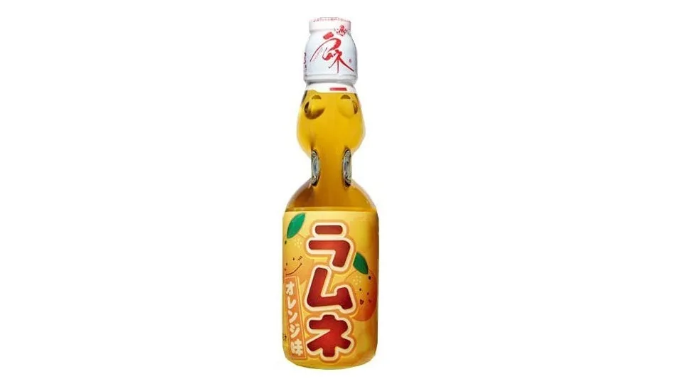 Orange Ramune Soda