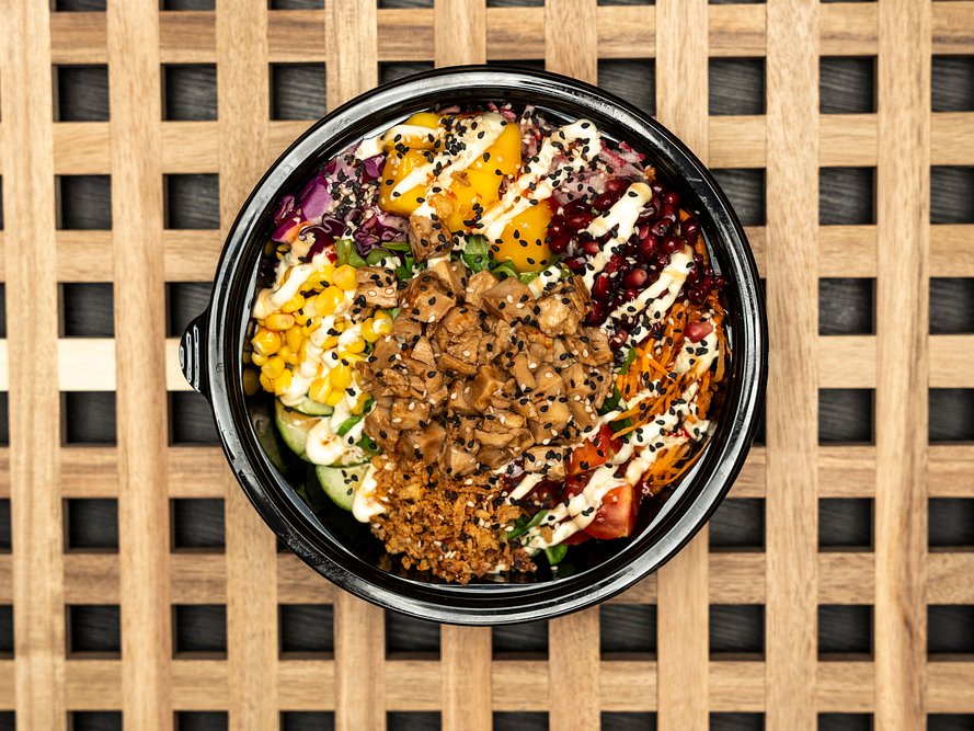 7. Teriyaki chicken s nápojem