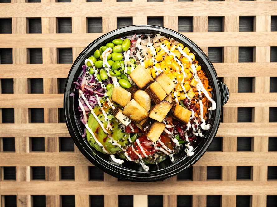 9. Vegan bowl s nápojem