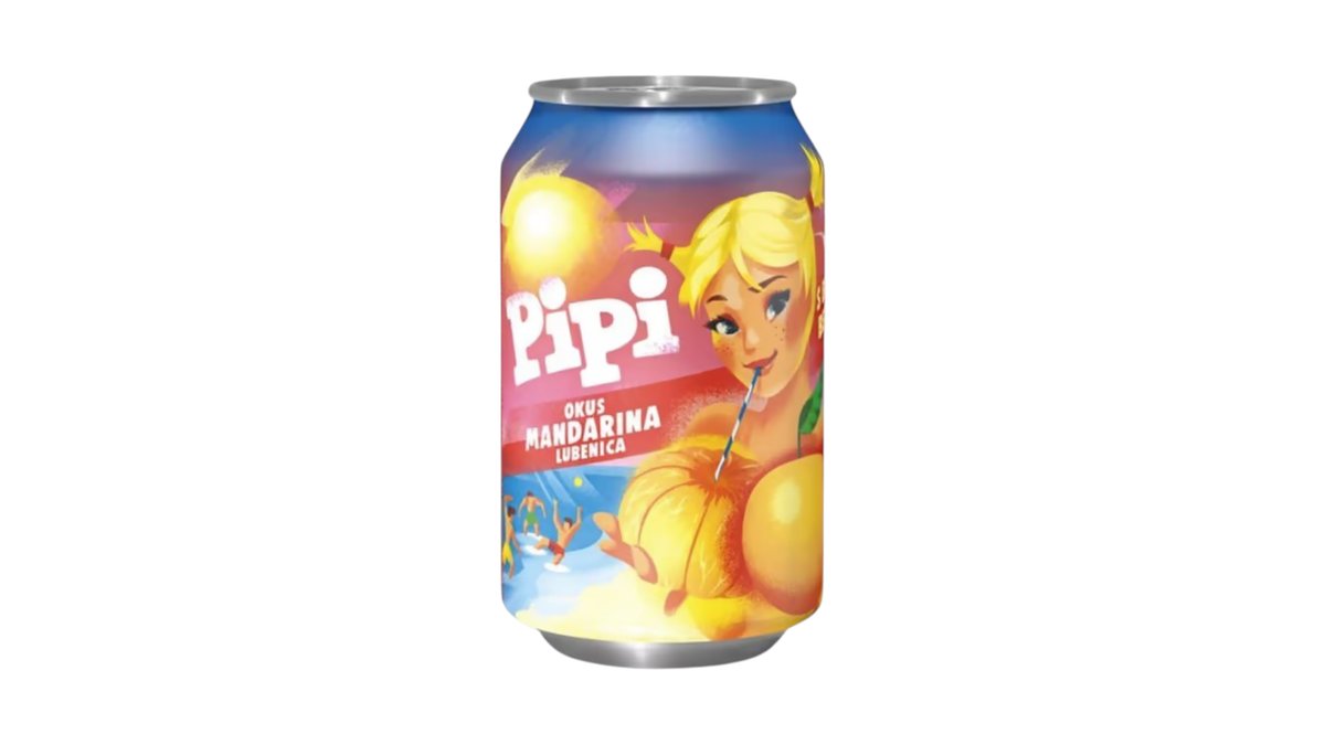 Pipi mandarina i lubenica limenka 0.33 l