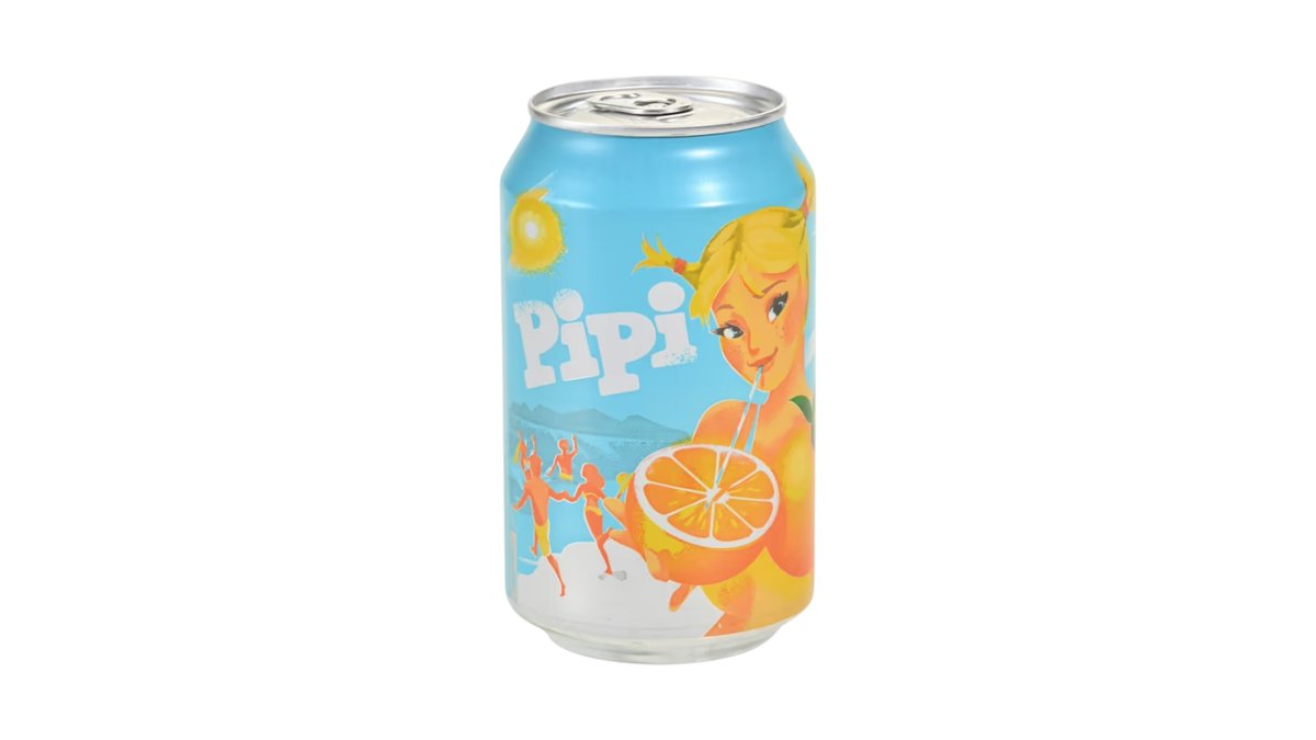 Pipi orange limenka 0.33 l