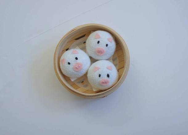 Steamed Buns Piggy (3PCS)