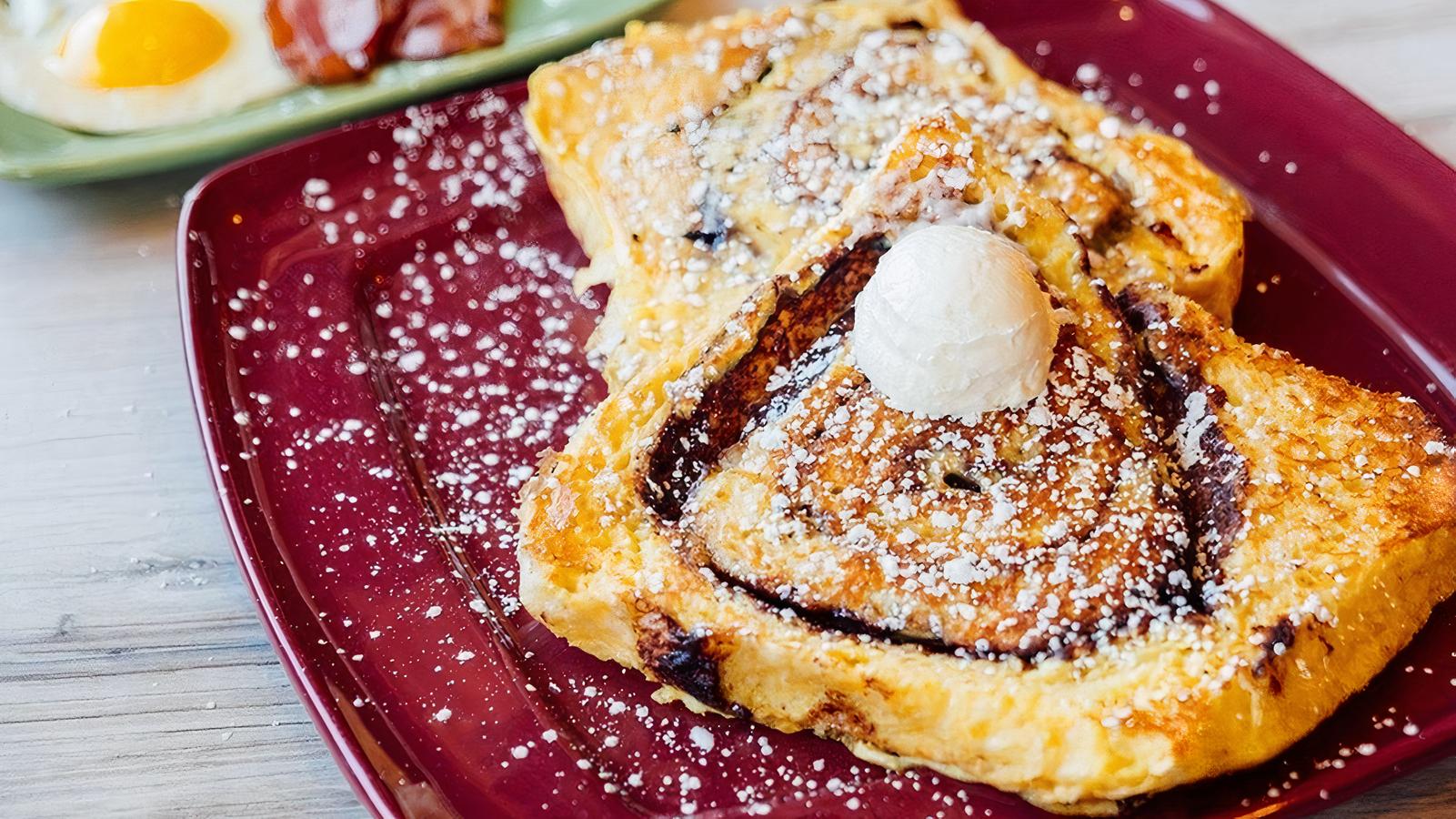 Giant Cinnamon Roll French Toast