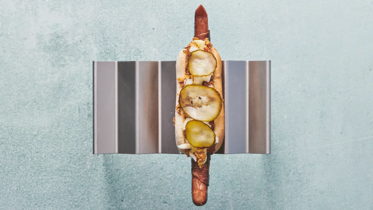 Ristet hotdog i svøb