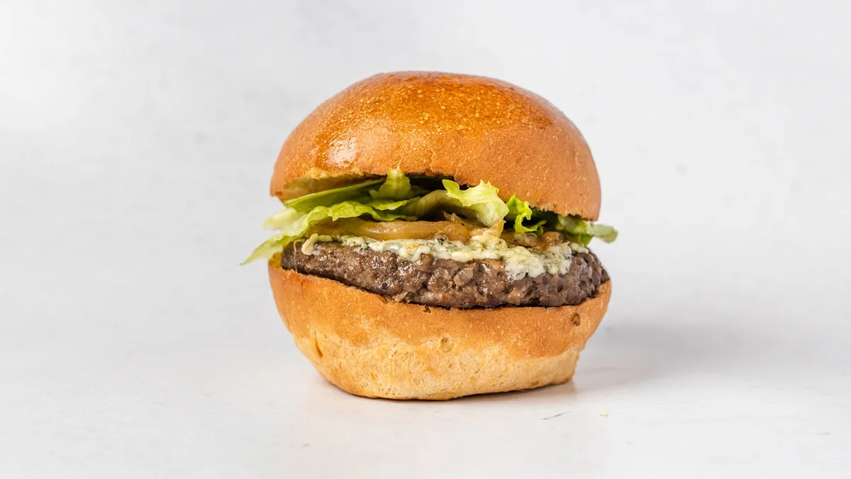 Blue cheese burger