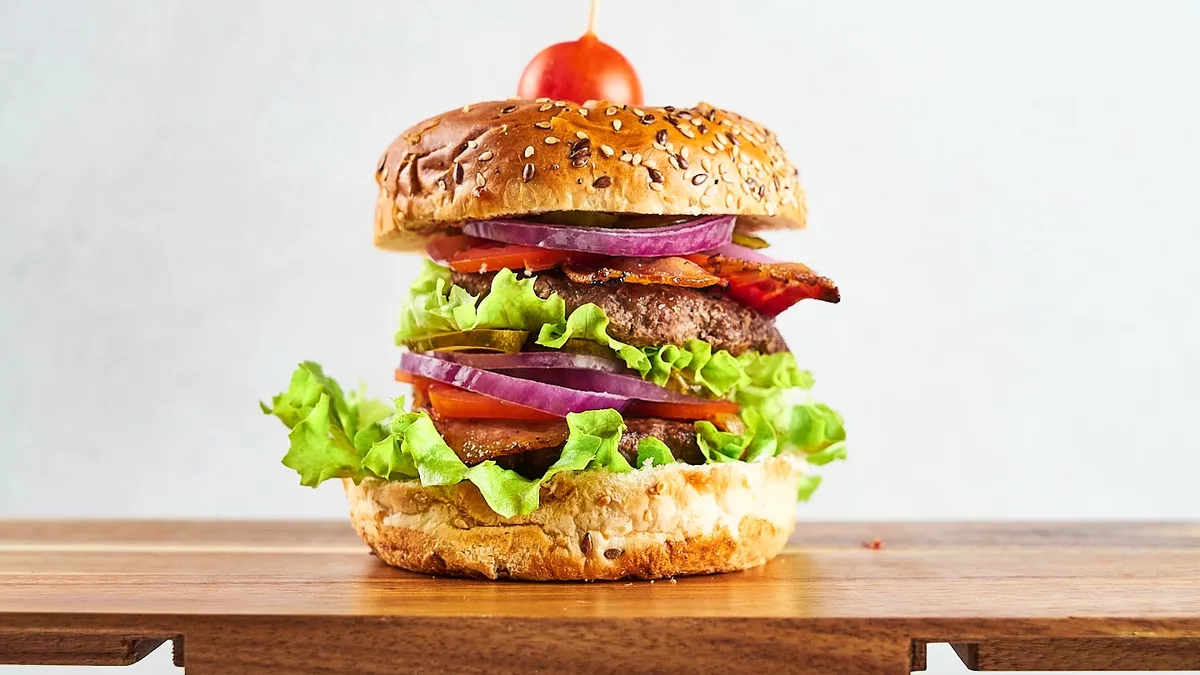 Black agnus burger